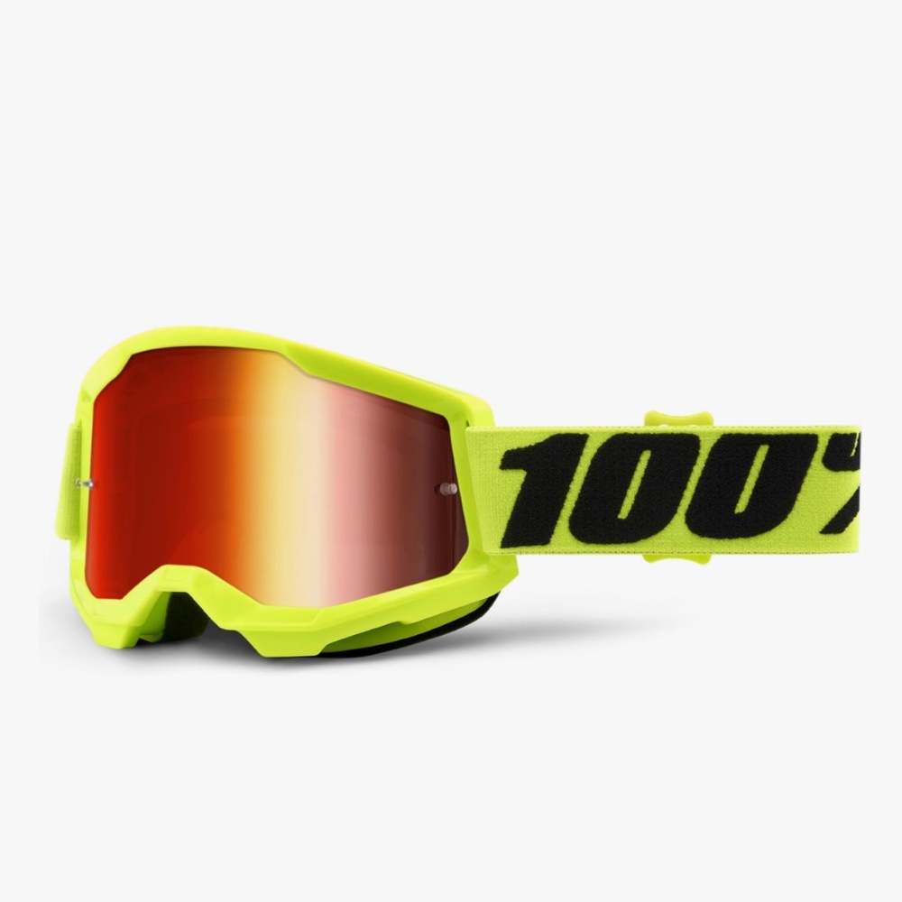 21. New 100% Strata 2 Protective Eyewear (Fluorescent Yellow)